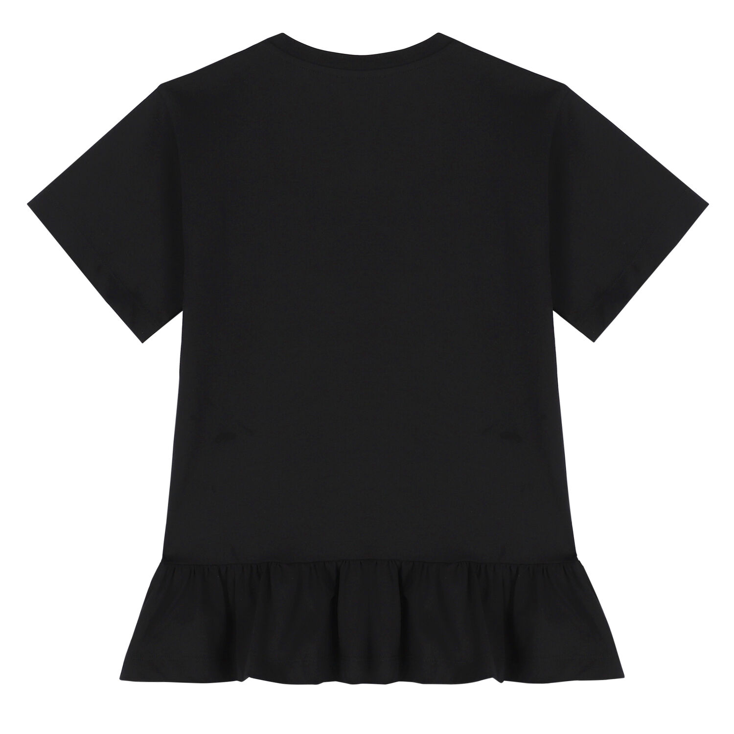 Girls Black Logo Dress, 1, hi-res