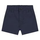 Younger Boys Navy Blue Shorts, 2, hi-res