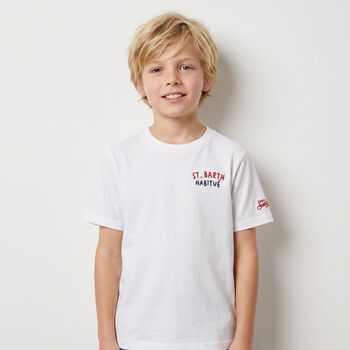 Boys White Logo T-Shirt