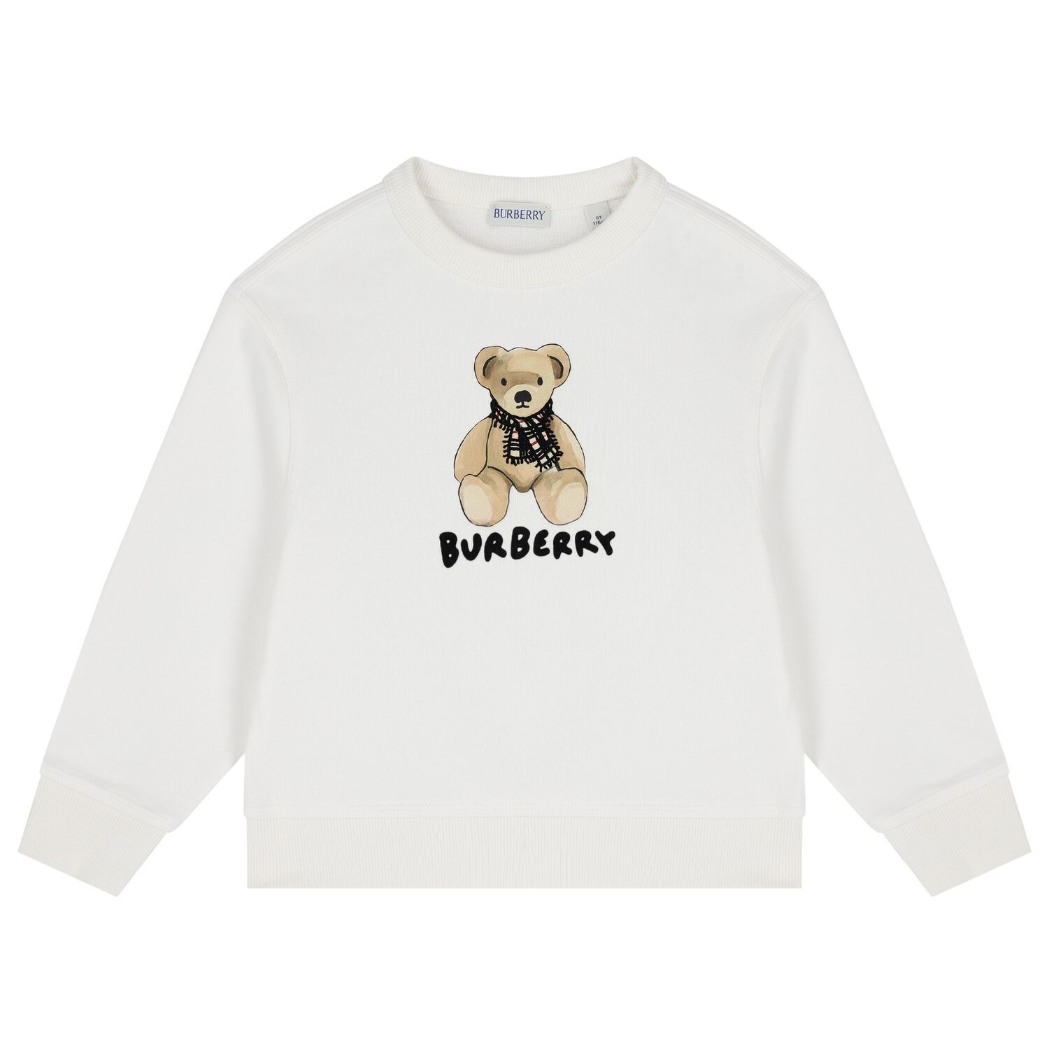 White Thomas Bear Logo Sweatshirt, 1, hi-res image number null