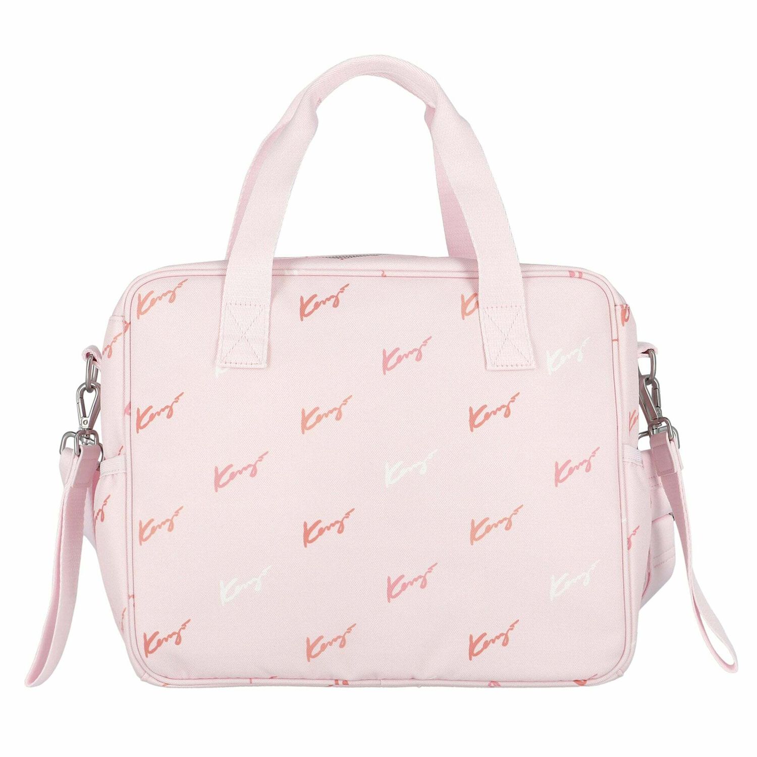 White & Grey Logo Baby Changing Bag, 3, hi-res