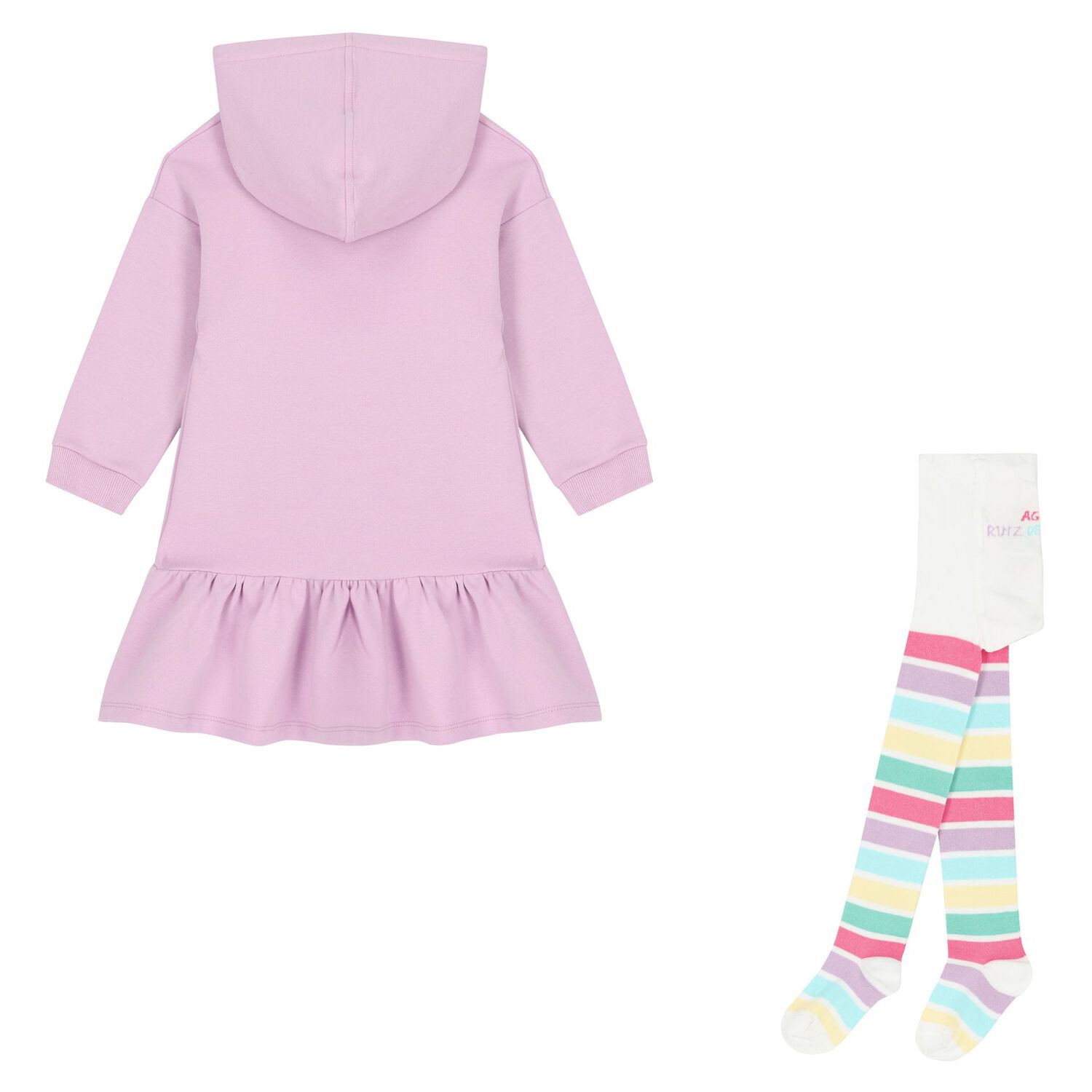 Girls Purple Heart Dress, 1, hi-res