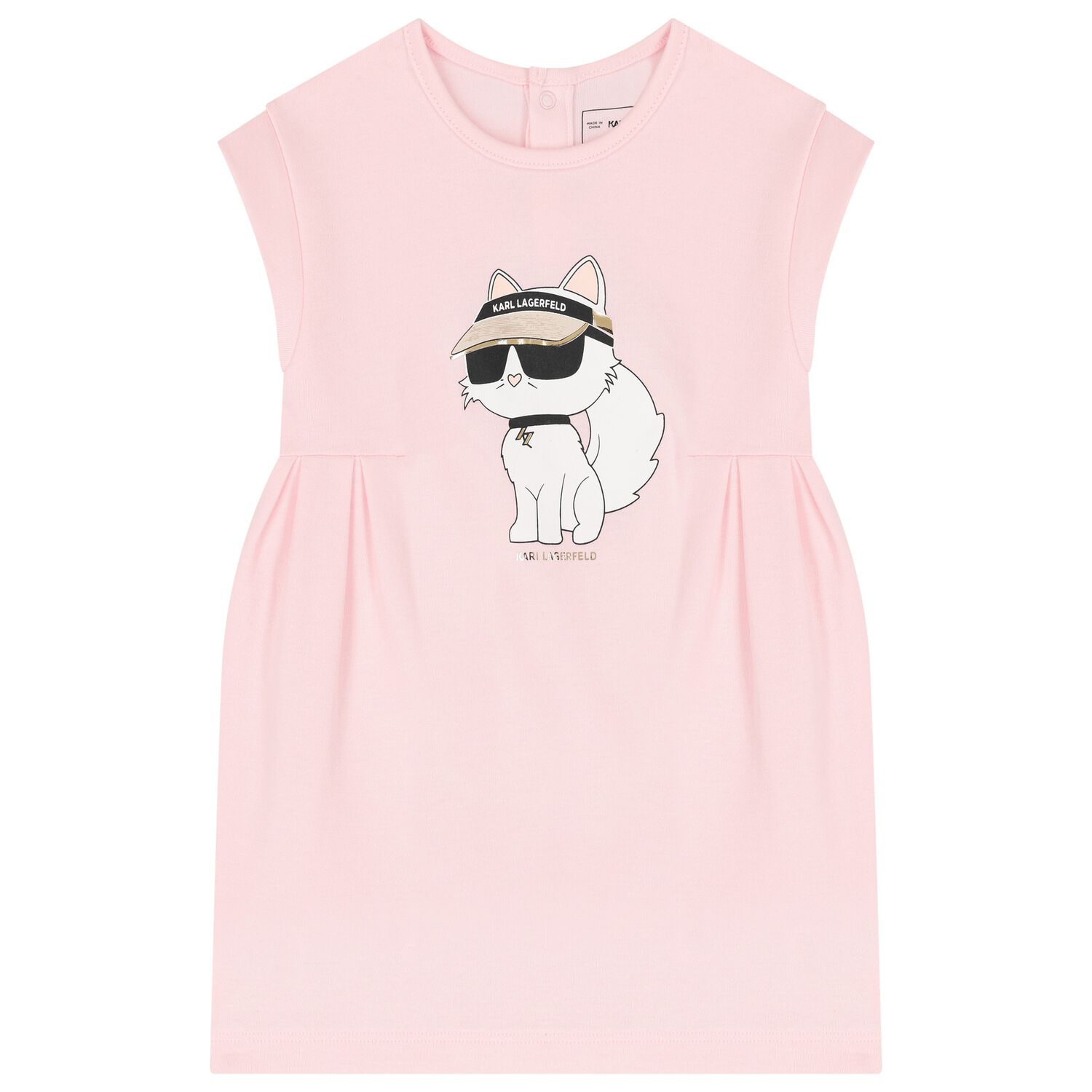 Girls Pink Choupette Dress, 1, hi-res
