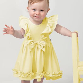 Baby Girls Yellow Ruffle Dress