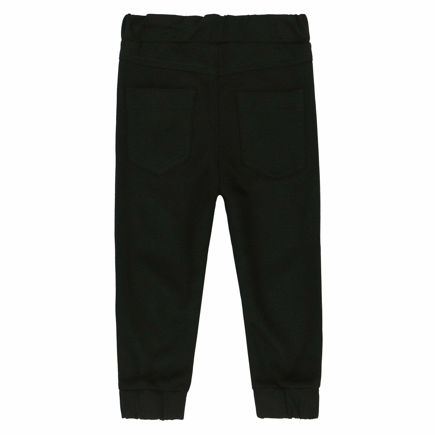Younger Boys Black Logo Joggers, 1, hi-res image number null