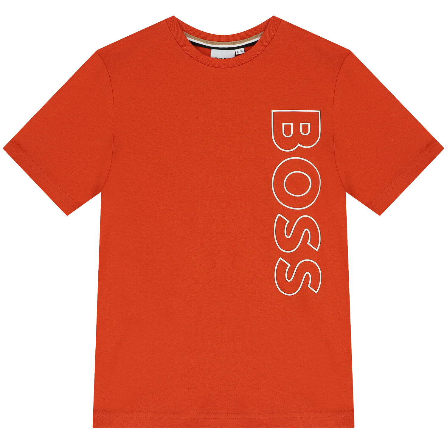 Boys Orange Logo T-Shirt, 4, hi-res image number null