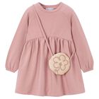 Girls Pink Dress Set, 3, hi-res