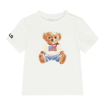 Baby Boys White Polo Bear T-Shirt