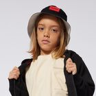 Boys Black & Beige Reversible Bucket Hat, 1, hi-res