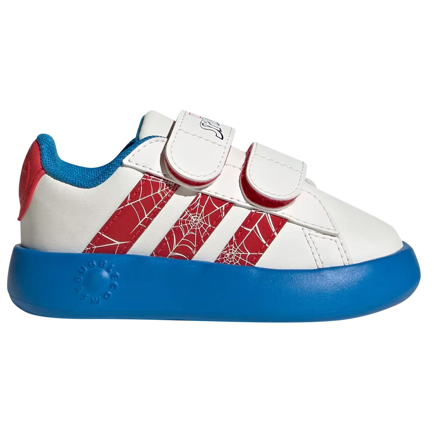 Boys Boys Ivory & Blue Marvel Grand Court Trainers, 1, hi-res