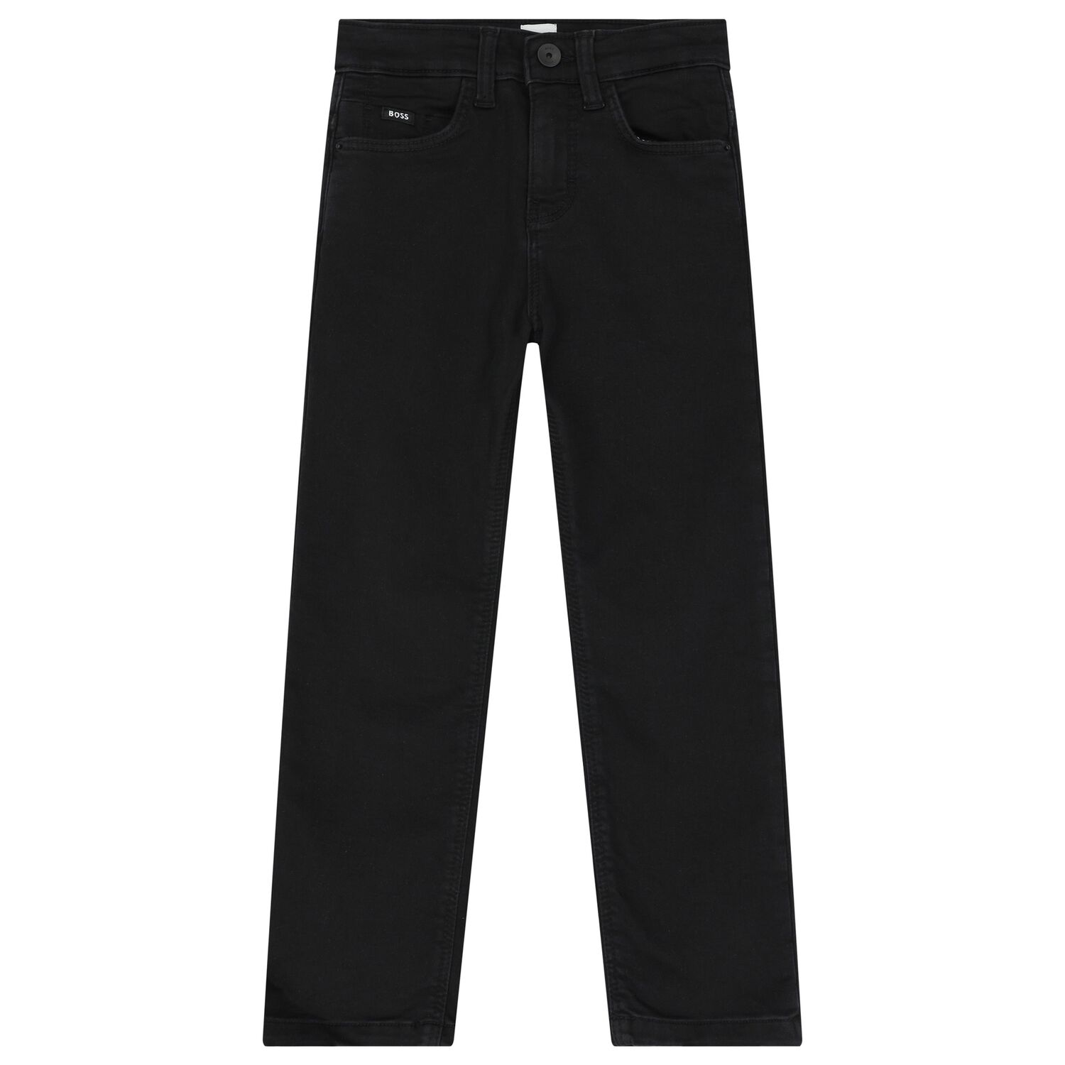 Boys Black Denim Jeans, 1, hi-res image number null
