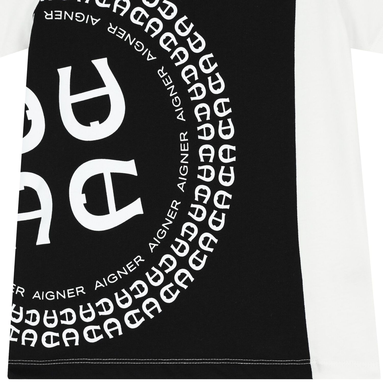 Boys White & Black Logo T-Shirt, 1, hi-res