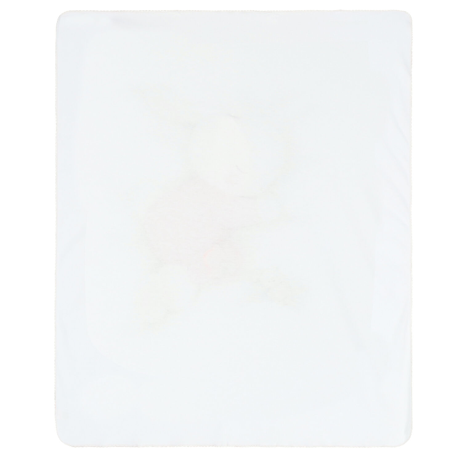 Baby Girls White & Pink Bunny Blanket, 1, hi-res