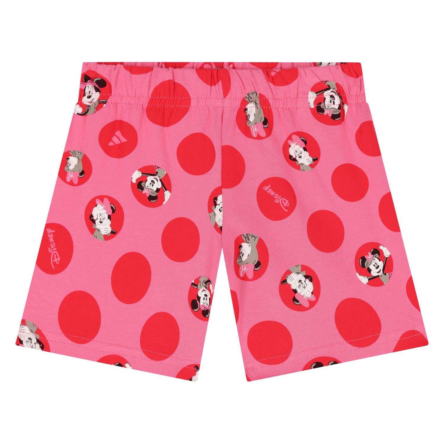 Younger Girls Ivory & Pink Disney Shorts Set, 1, hi-res