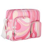 Baby Girls Pink & White Iride Changing Bag (38cm), 1, hi-res