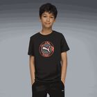 Boys Black Logo T-Shirt, 1, hi-res