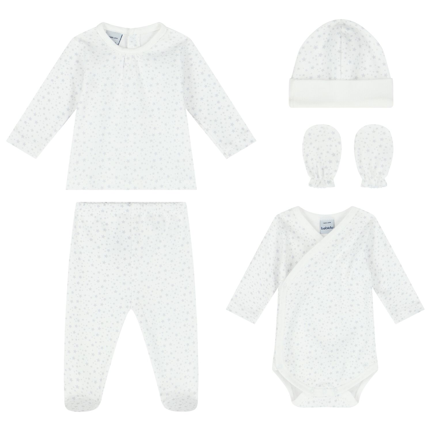 White & Grey Stars Baby Gift Set, 2, hi-res image number null