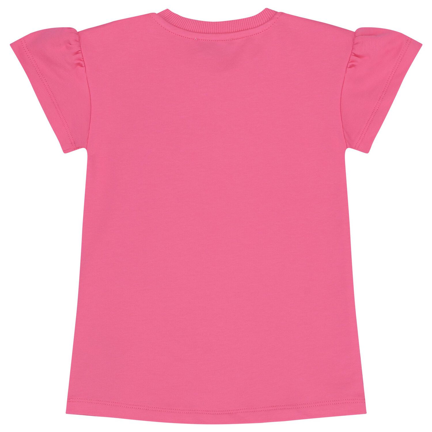 Younger Girls Pink Teddy Bear Logo Dress, 1, hi-res