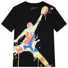 Boys Black Jordan T-Shirt, 1, hi-res