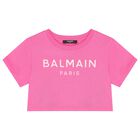 Girls Pink Logo T-Shirt, 1, hi-res