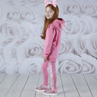 Girls Pink Hearts Trainers, 1, hi-res