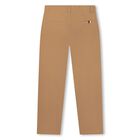 Boys Beige Chino Trousers, 1, hi-res