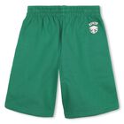 Boys Green Dice Logo Shorts, 1, hi-res