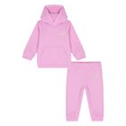 Younger Girls Pink Logo Tracksuit, 2, hi-res