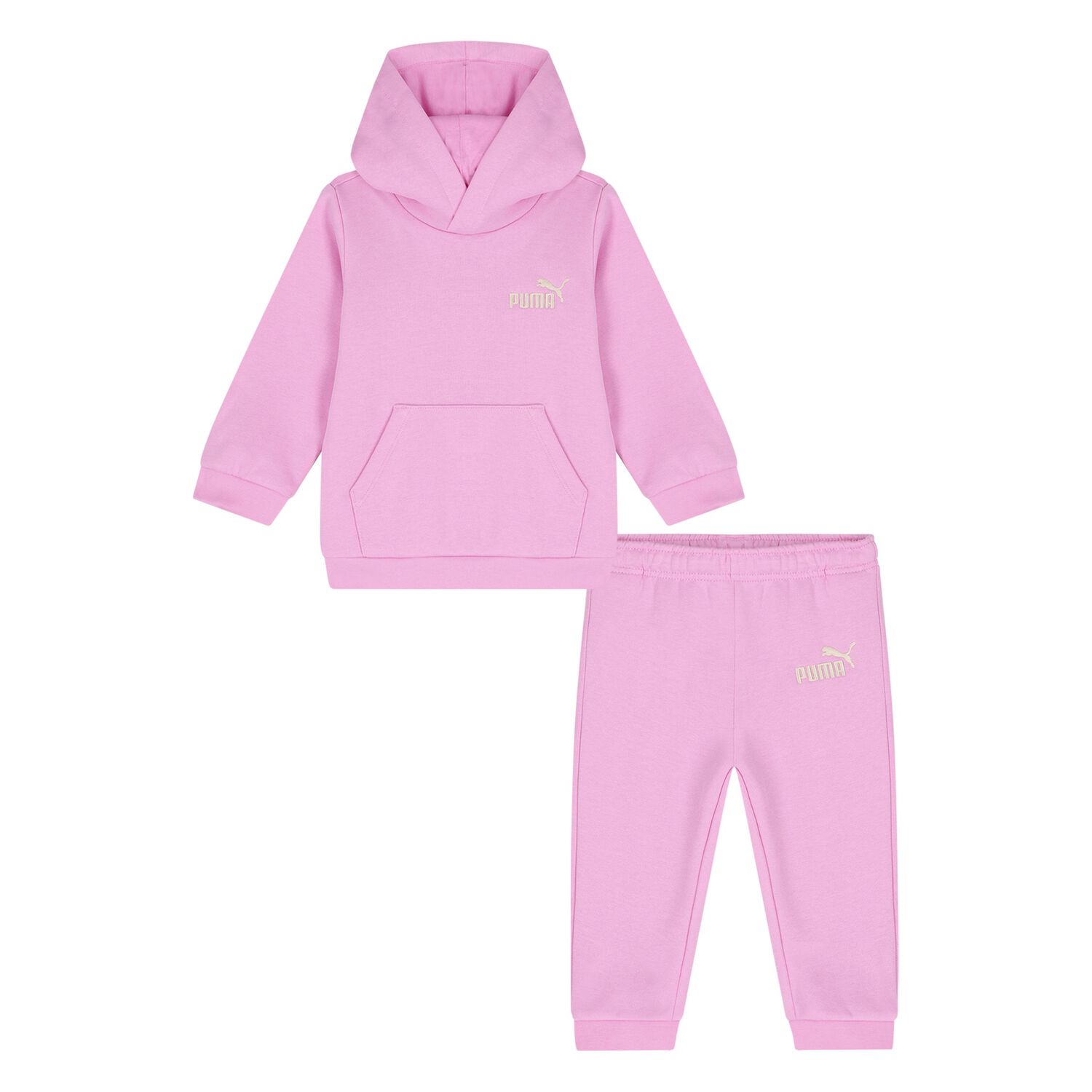 Younger Girls Pink Logo Tracksuit, 2, hi-res