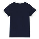 Boys Navy Blue Logo T-Shirt, 3, hi-res