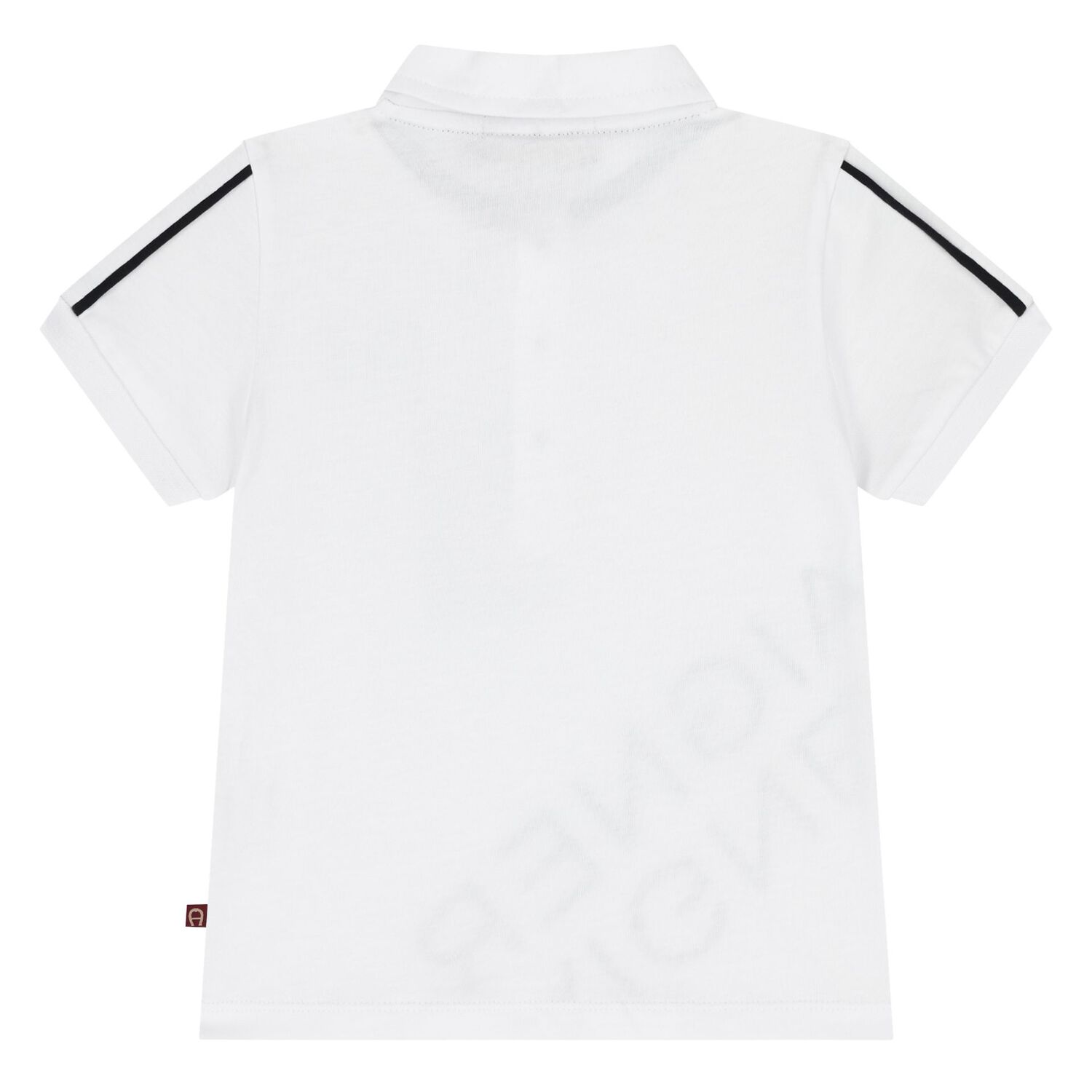 Younger Boys White Logo Polo Shirt, 1, hi-res image number null