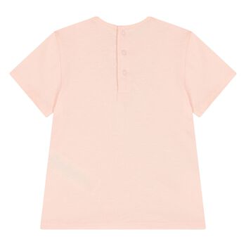 Younger Girls Pink Logo T-Shirt