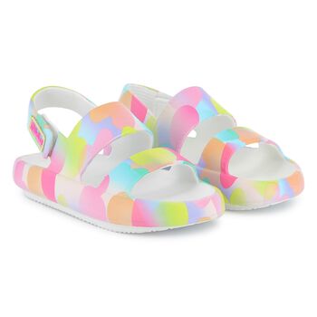 Girls Multi-Coloured Striped Sandals