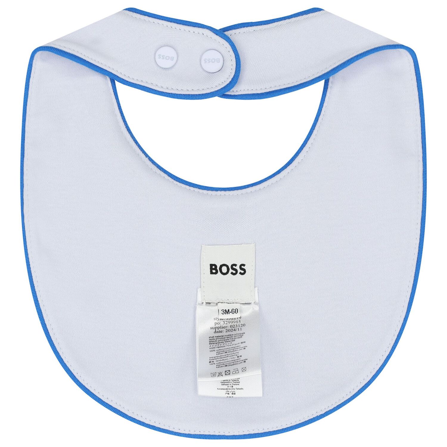 Baby Boys Blue Logo Romper Gift Set, 1, hi-res