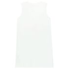 Girls White Logo Cherry Blossom Dress, 1, hi-res