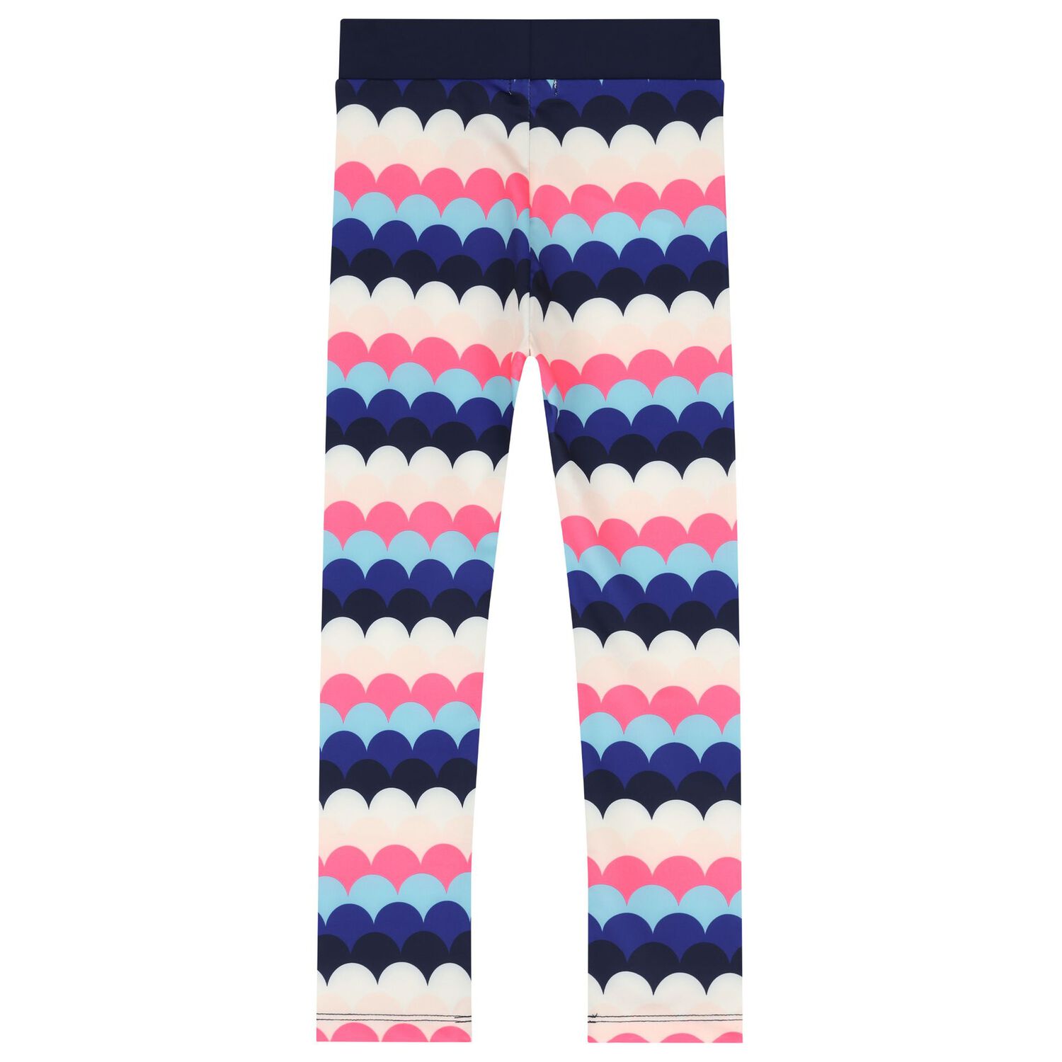 Girls Navy Blue & Pink Leggings, 1, hi-res image number null
