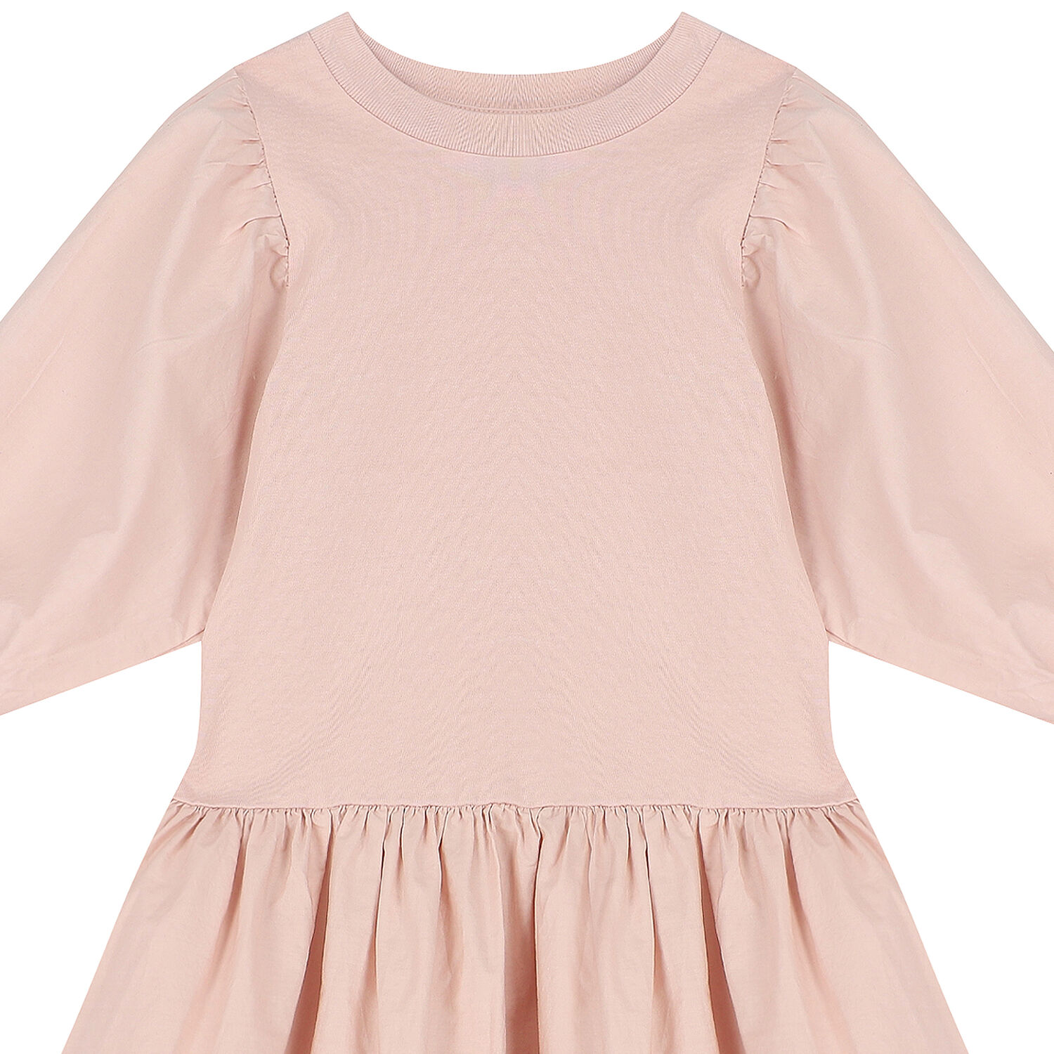 Girls Pink Flared Dress, 1, hi-res