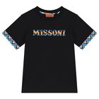 Boys Black Logo T-Shirt, 2, hi-res