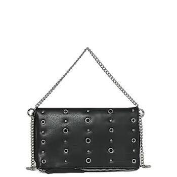 Girls Black & Silver Studded Bag