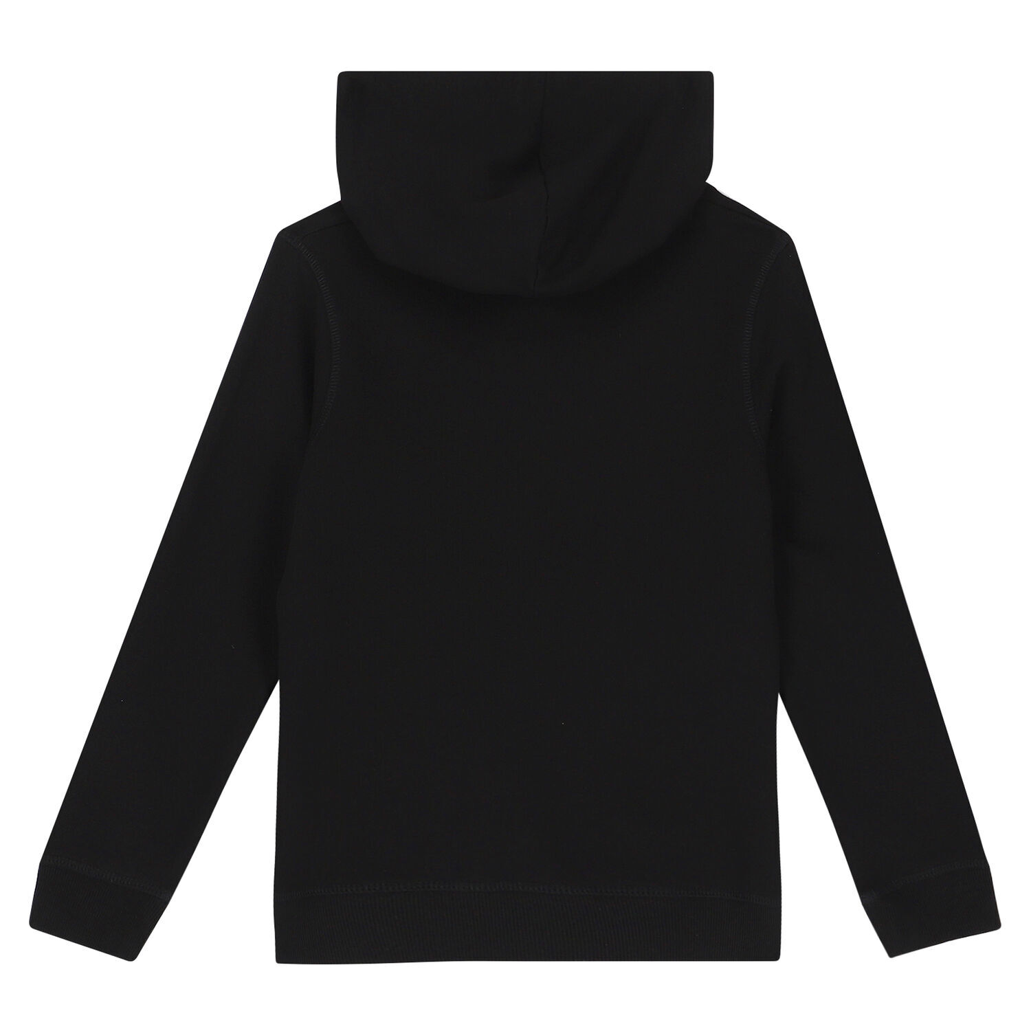 Boys Black Logo Hooded Top, 1, hi-res image number null