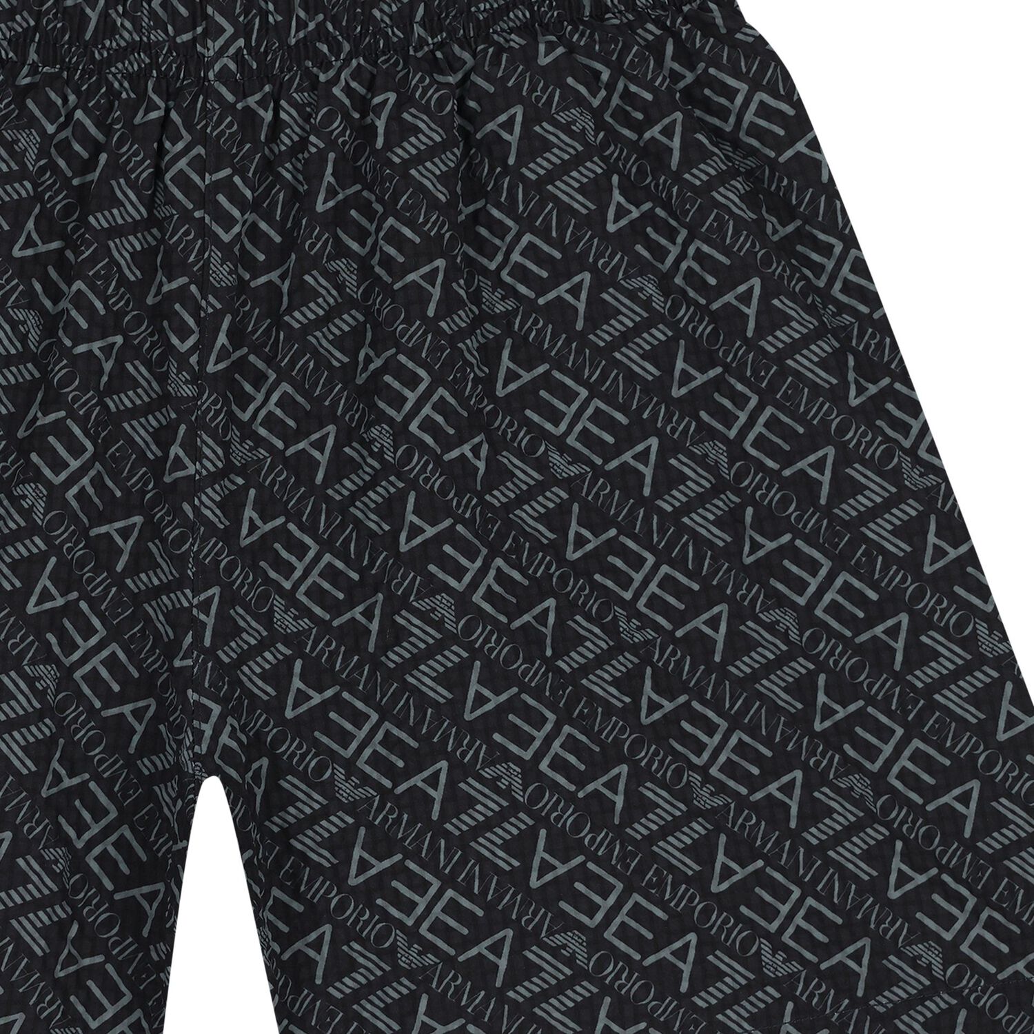 Boys Black Logo Swim Shorts, 1, hi-res