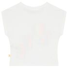 Girls White Embellished T-Shirt, 1, hi-res