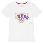Boys White Logo T-Shirt, 1, hi-res