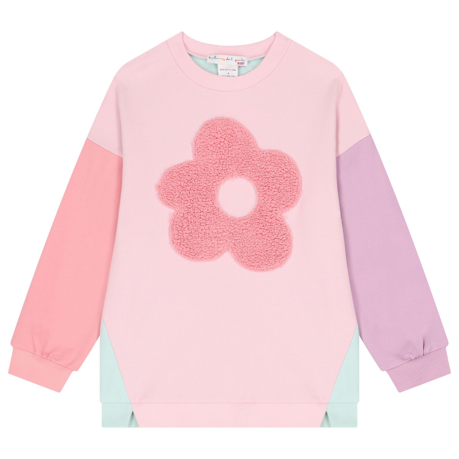 Girls Pink & Green Flower Leggings Set, 1, hi-res