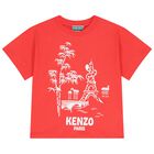 Red Eiffel Tower & Tiger Tail Logo T-Shirt, 1, hi-res