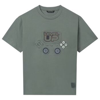 Boys Green Joystick T-Shirt