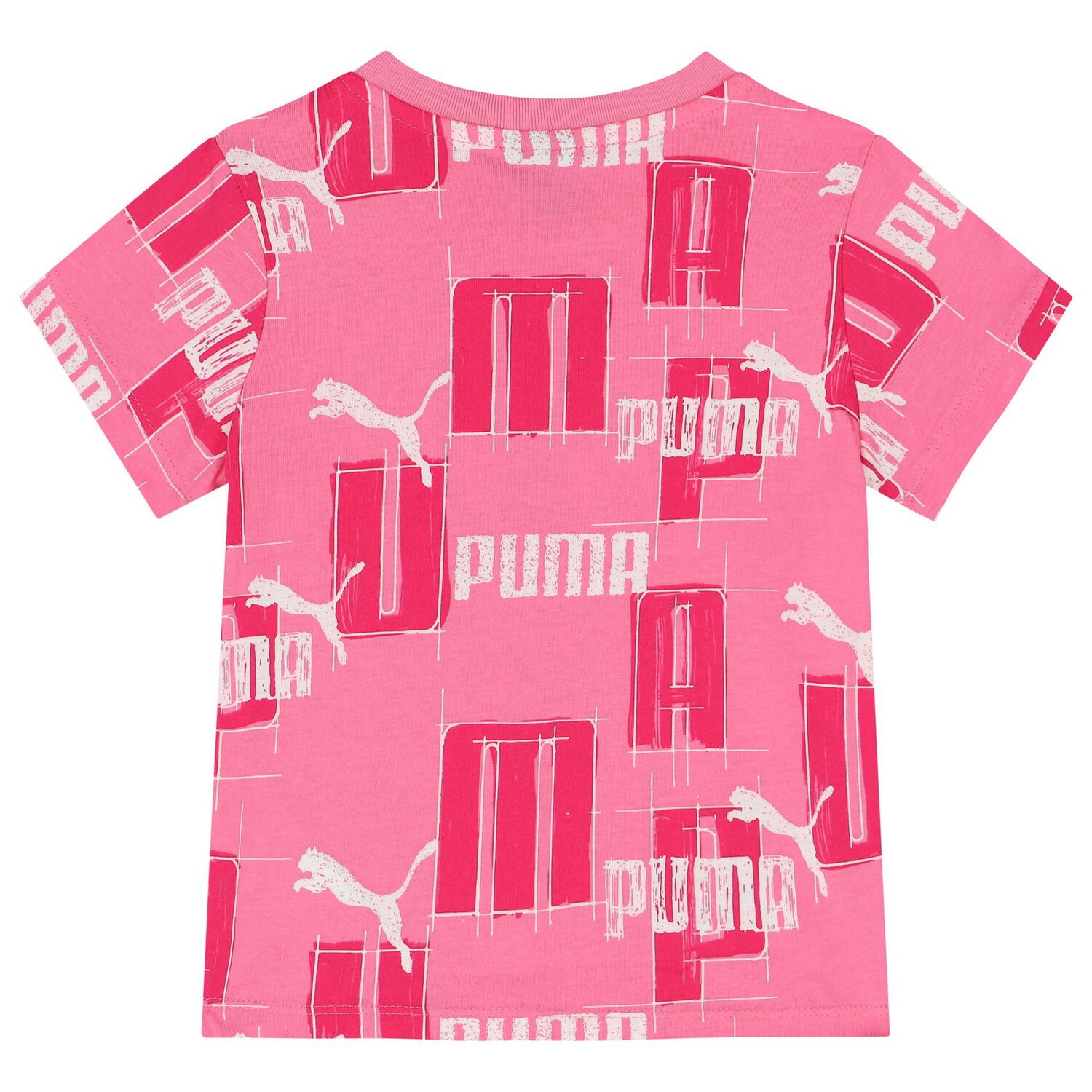 Younger Girls Pink Logo Shorts Set, 1, hi-res