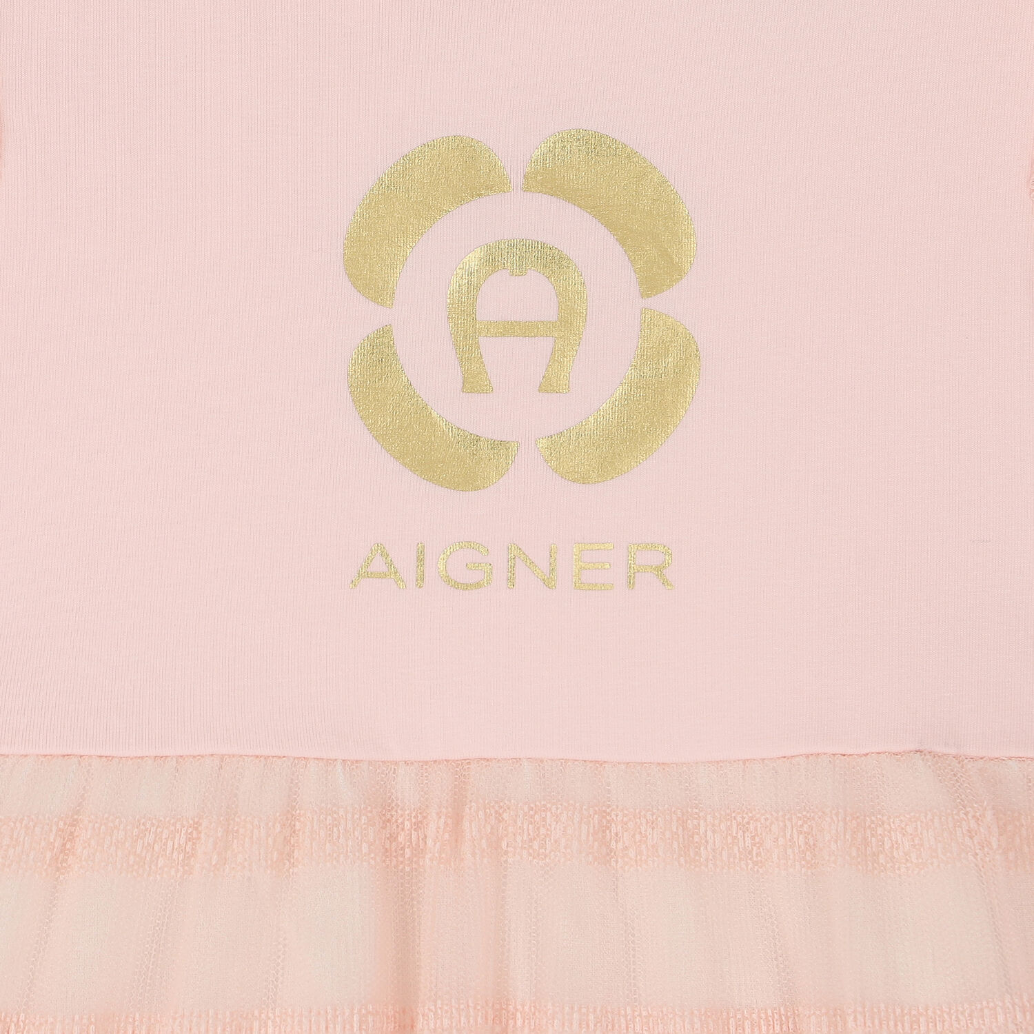Girls Pink Logo Dress, 1, hi-res