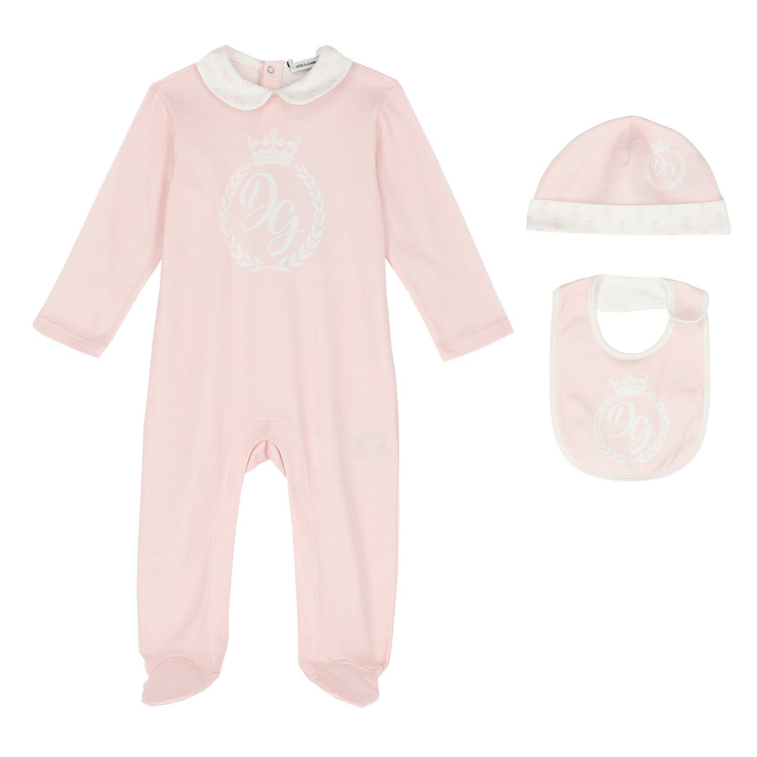 Girls Pink Babygrow Gift Set, 2, hi-res