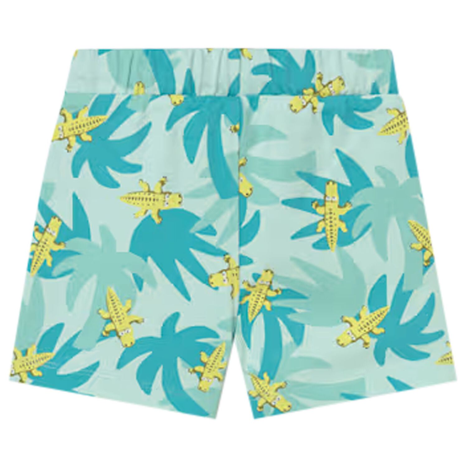 Younger Boys Green Crocodile Shorts, 2, hi-res